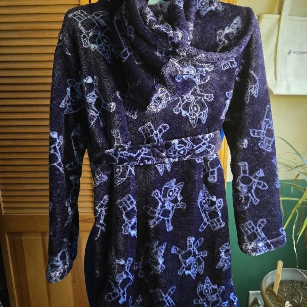Disney Child Bluey's Fleece Patterned Robe - Picture 3 of 6